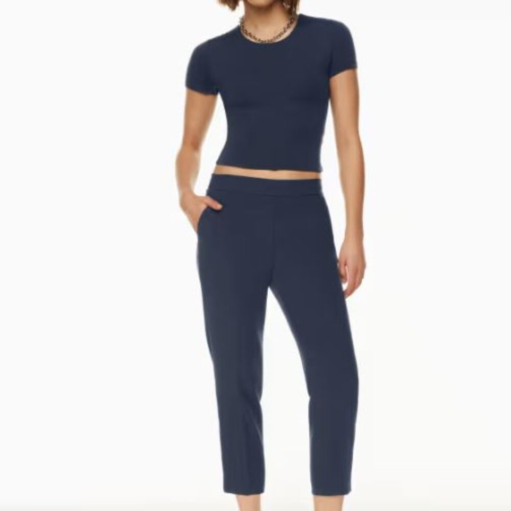 Babaton Conan Crop Navy Blue Women's Pants